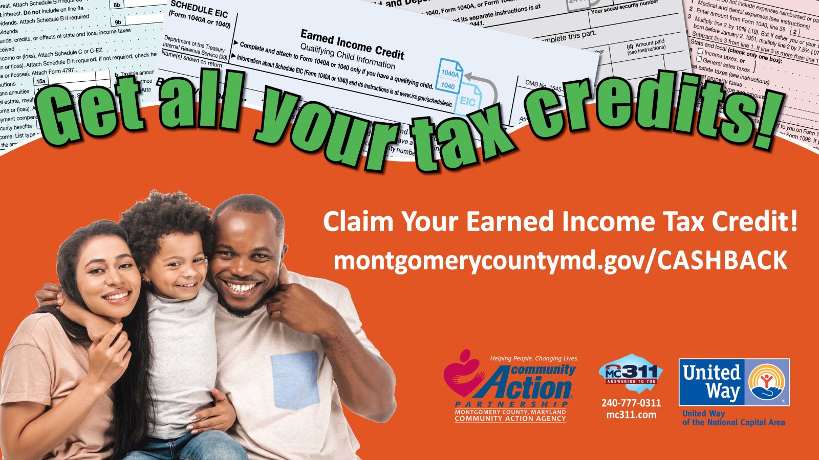 Get all your tax credits graphic